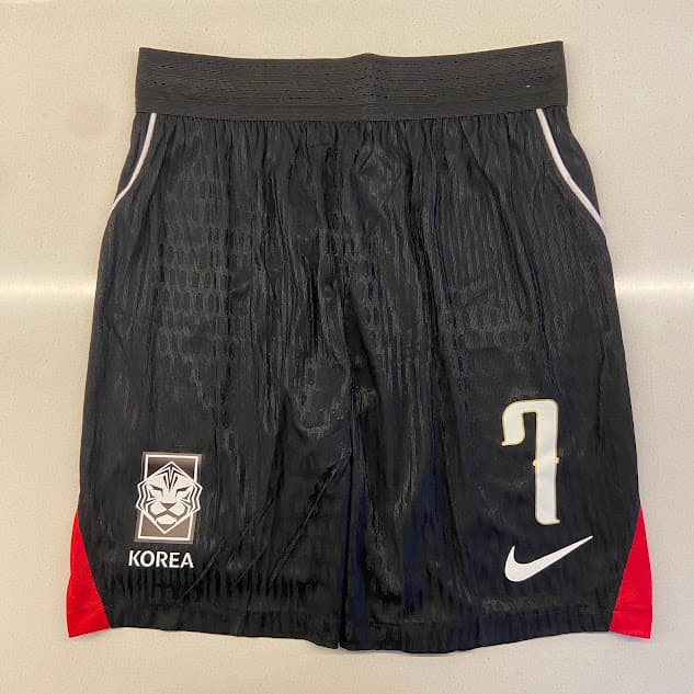SHORT COREA DEL SUR NEGRO - MUNDIAL 2026 - NUMERO 7